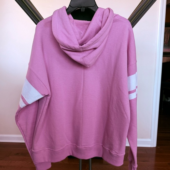 Champion Powerblend Stripe Sleeve Hoodie size L - Picture 3 of 3